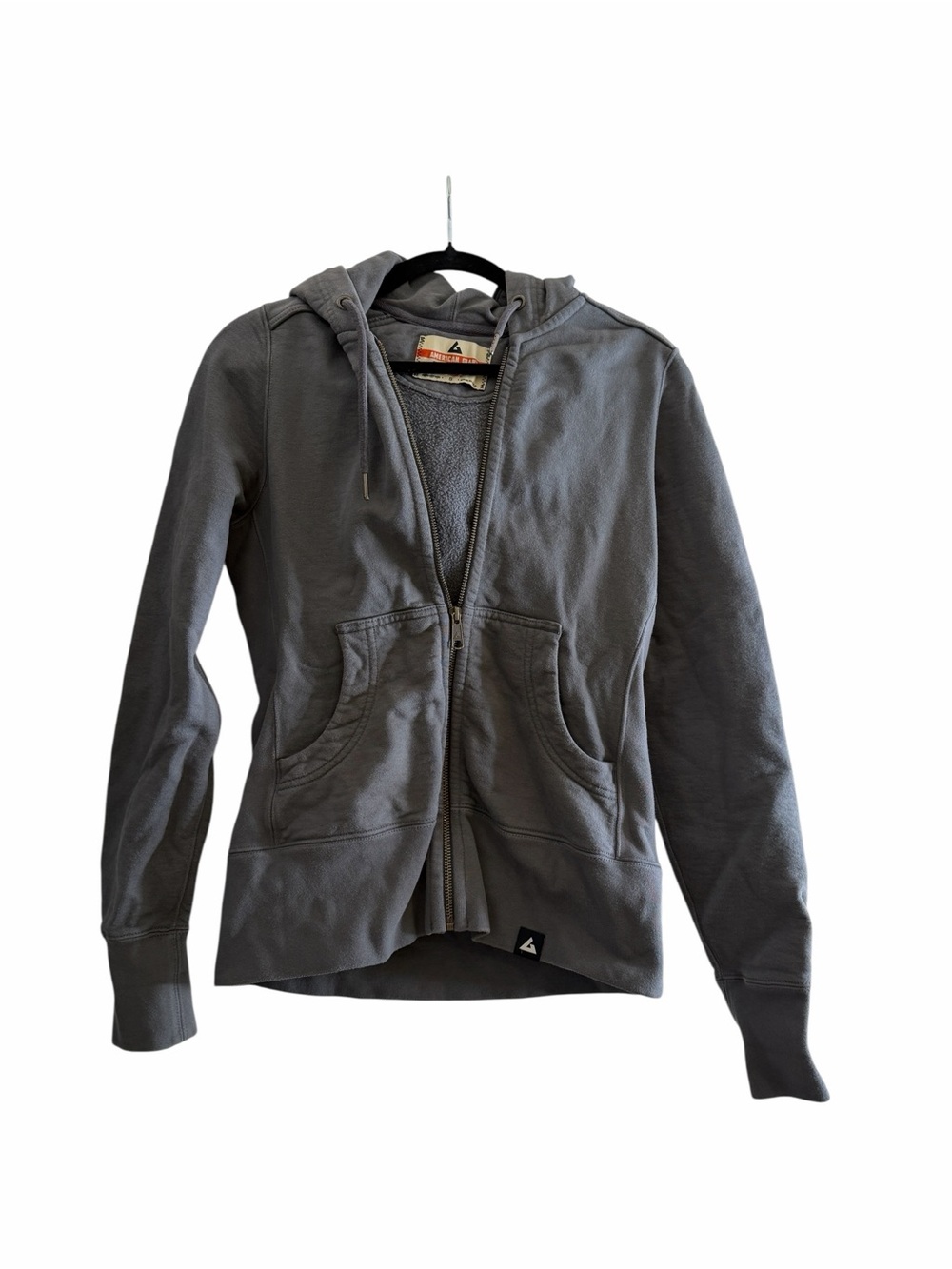 American Giant Women's Gray Zip Hoodie